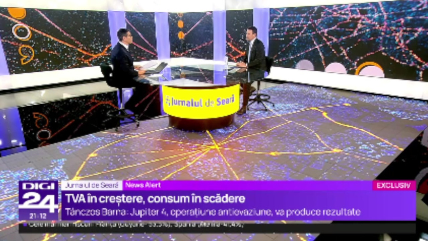 🔴 | 🎥 Tánczos Barna most élőben a Digi24 műsorában.   
🔴 | 🎥 Tánczos Barna acum live la Digi24.