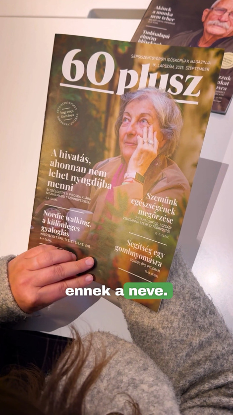 Nem csak a húszéveseké a világ! December 15-től országos lesz a 📰 60plusz – a szépkorúak magazinja.
